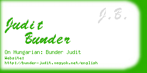 judit bunder business card